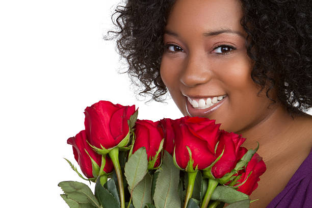 Red Roses Woman  dozen roses stock pictures, royalty-free photos & images