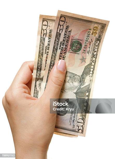 Ręka Z Dolarów - zdjęcia stockowe i więcej obrazów Banknot - Banknot, Banknot USA, Banknot studolarowy