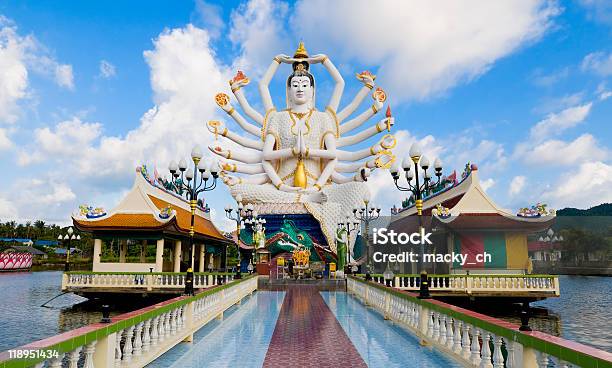 A Statue Of Shiva On The Water In Koh Samui Thailand Stock Photo - Download Image Now