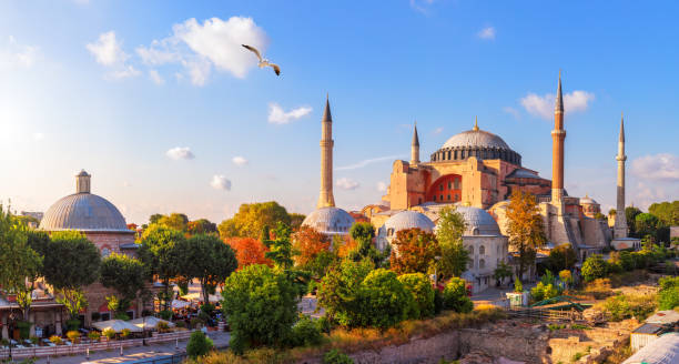 istock Istanbul panorama, view on the Hagia Sophia museum complex 1189517385