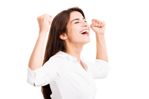 istock Happy business woman 1189519084