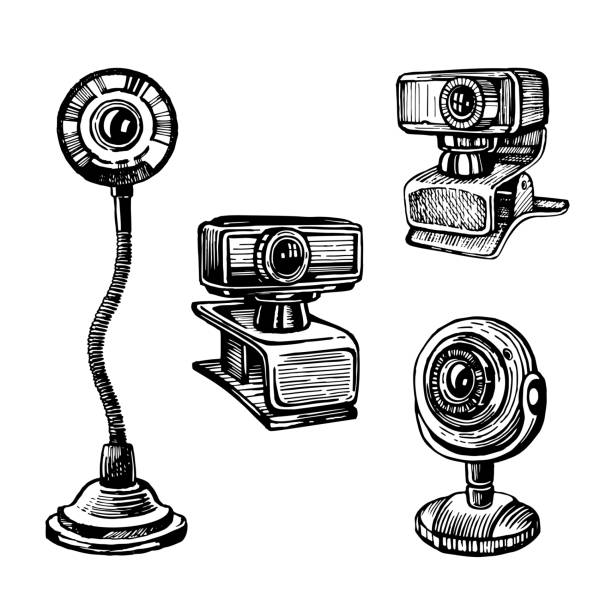 398 Computer Web Cam Cartoon Icon Illustrations & Clip Art - iStock