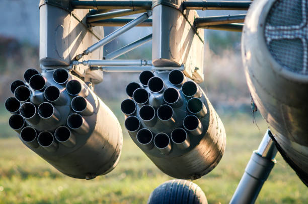 istock rocket launcher weapon military army helicopter fighter 1189527021
