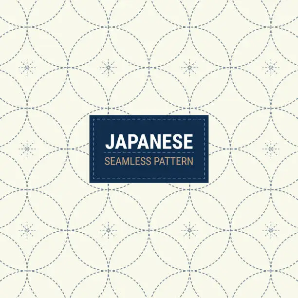 Vector illustration of Traditional Japanese seamless pattern