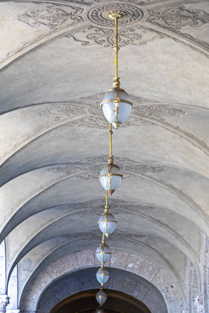 istock Chandelier Golden Corridor 1189531753