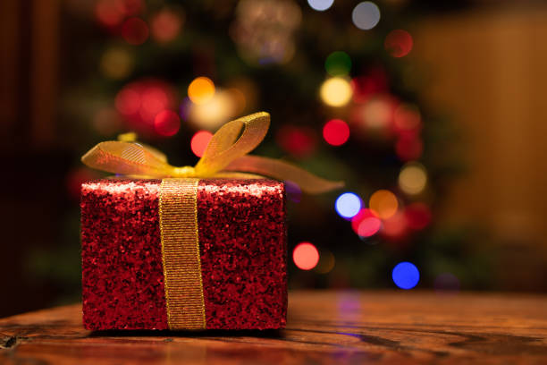istock Christmas gifts on the table 1189533860