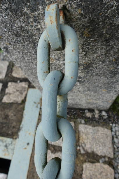 istock Steel delimitation chain   Chain link 1189540661