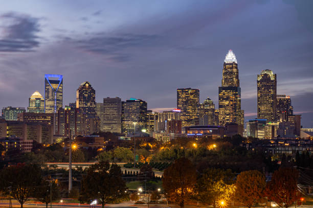 istock Charlotte, NC at Dusk 1189545440