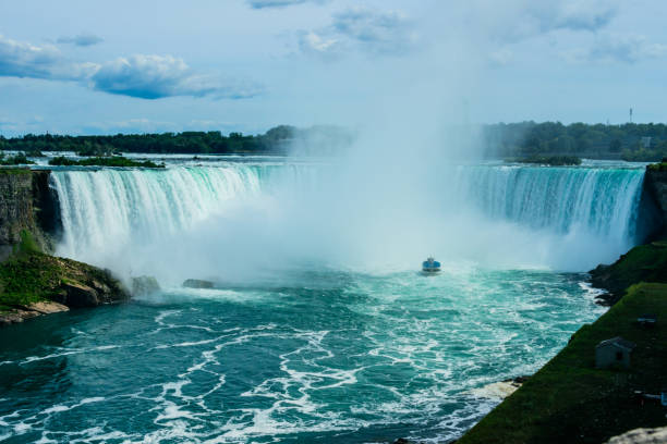 istock Boat and Niagra Falls 1189552820