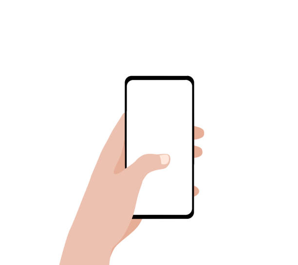 Cartoon Hand Holding A Blank Smart Phone Illustrations, Royalty-Free Vector  Graphics & Clip Art - iStock