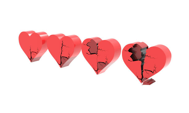 istock 3d illustration of deteriorating love isolated on a white background 1189555273