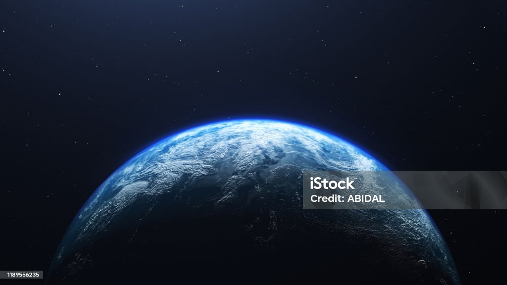Planeta tierra visto desde el espacio, representación 3d del planeta Tierra. - Foto de stock de Globo terráqueo libre de derechos