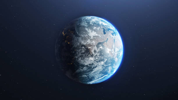 istock Earth planet viewed from space , 3d render of planet Earth. 1189556277