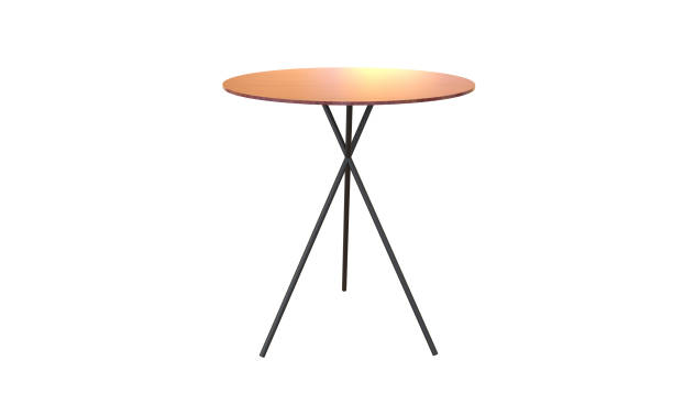 istock 3d illustration of a side table on a grey background 1189558591