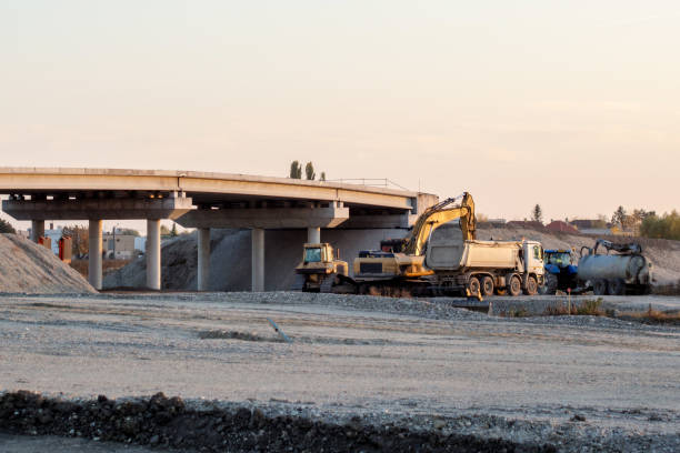 istock construction site while building a highway in Slovakia, D4R7 bypass of Bratislava 1189559802