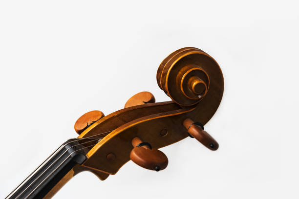 Cello on wooden floor before the concert