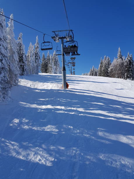 istock Ski tracks Kope, Slovenia 1189562785