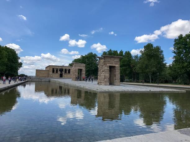 istock Temple of Debod - Madrid, Spain - Egyptian architecture 1189563821