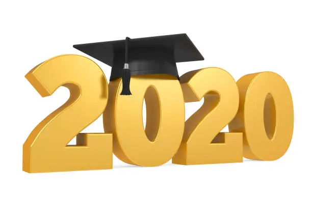 Photo of 2020 Graduation Cap Isolated