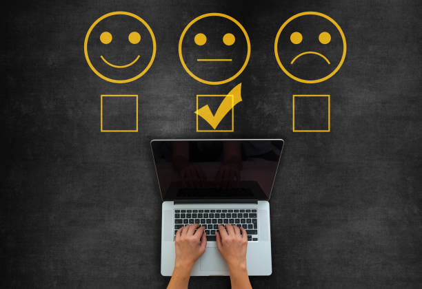 istock Customer service satisfaction survey on blackboard 1189567861