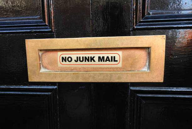 No Junk Mail stock photo