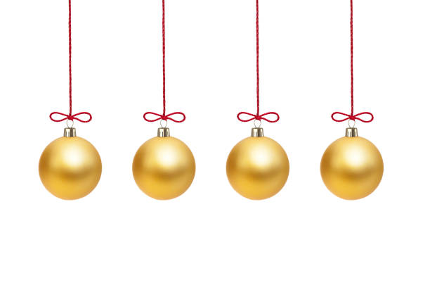 istock Christmas Ornaments isolated on a white background. 1189571585