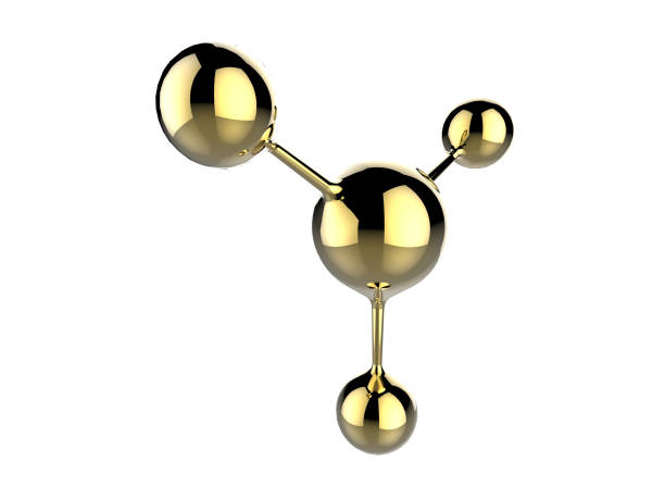 3d illustration concept of molecule isolated on a white background