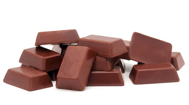 istock Chocolate isolated on white background with copy space,Closeup,Valentine's Day 1189576402