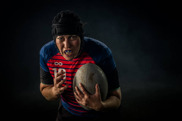 istock Anger rugby player standing with ball 1189578689
