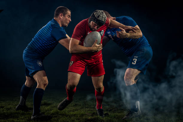 istock Rugby players tackling his opponent 1189578704