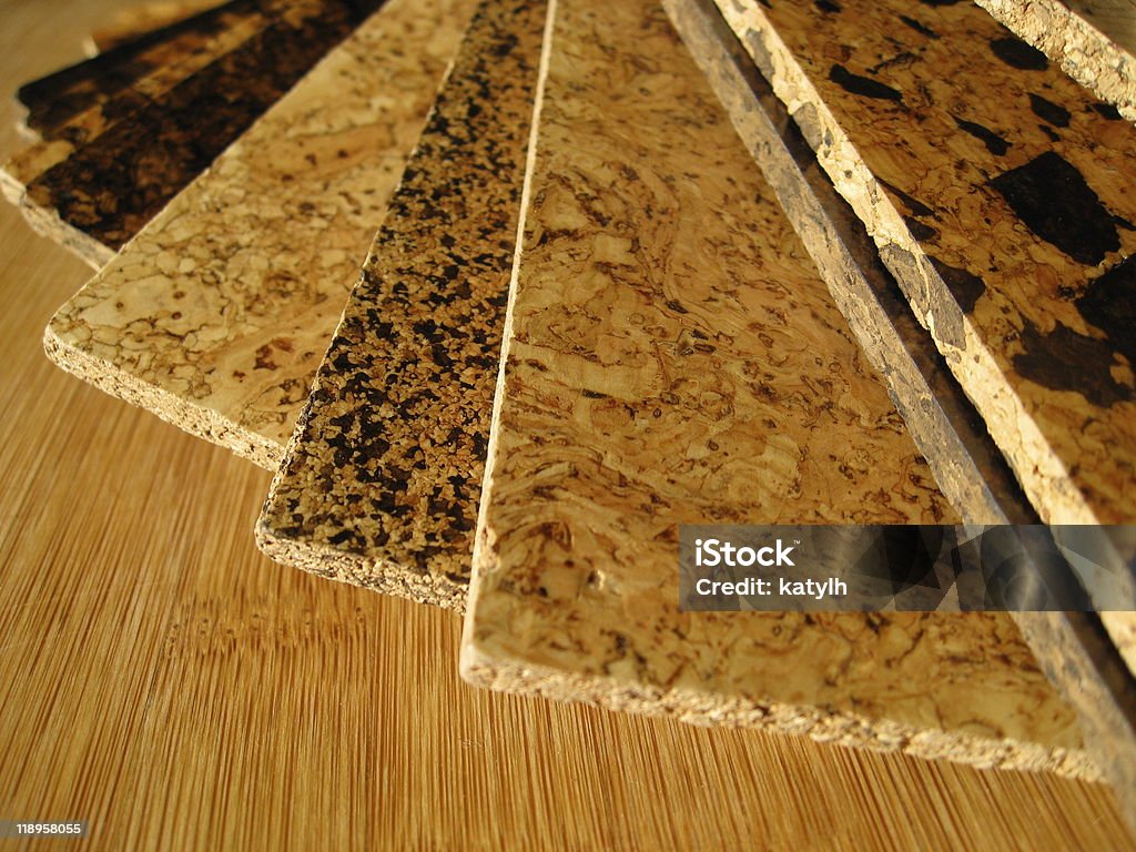 Cork Flooring Swatches  Flooring Stock Photo