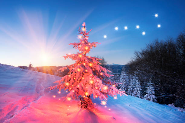 istock Holiday Illumination in the mountains 1189582627