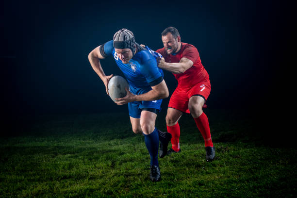 istock Rugby player tackling his opponent 1189585978