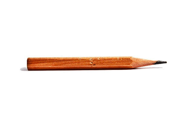 istock Lead pencil isolated on white 118959425