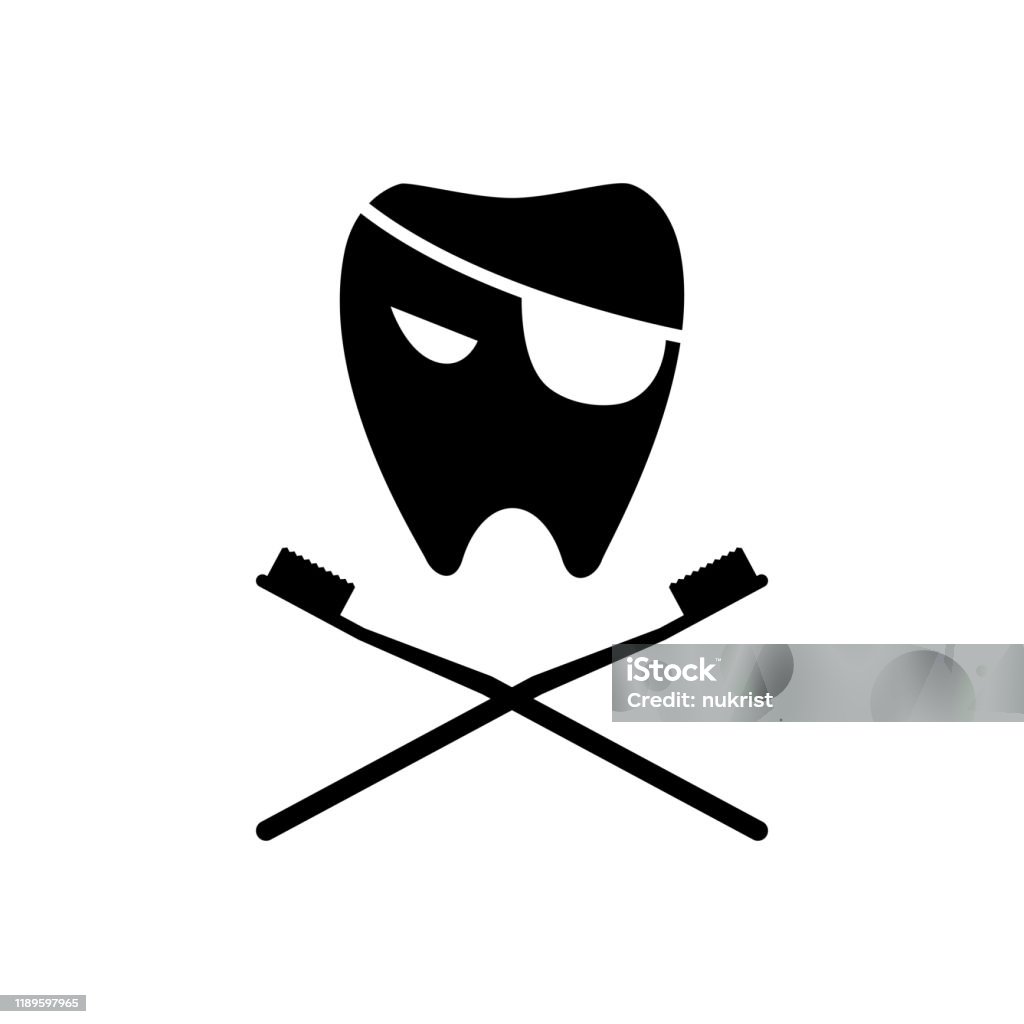 Dấu Hiệu Răng Cướp Biển Minh Họa Vector Bị Cô Lập Hình minh họa ...