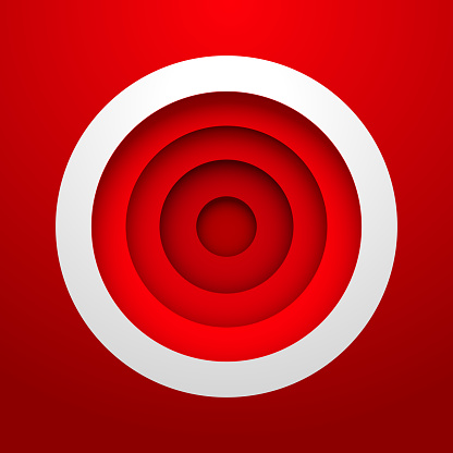 red circle background with layer