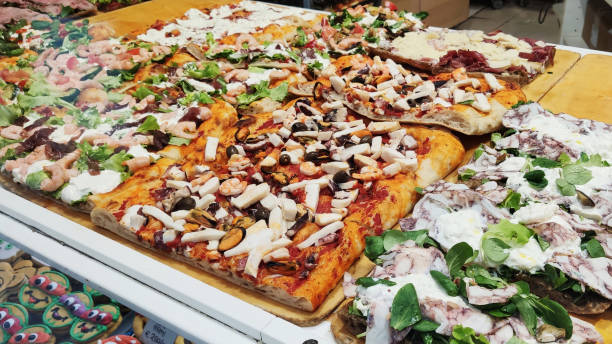istock pizza with mozzarella and prosciutto in Italy 1189607179