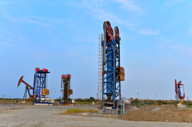 istock Oil pump working in the outdoor scene 1189613049