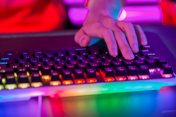 istock Esport RGB mouse and keyboard 1189619967