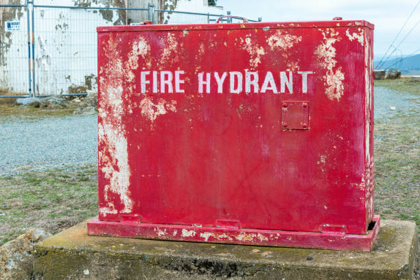 Residential and commercial buildings in British Columbia must have fire emergency procedure plans with up-to-date information. Selective focus.