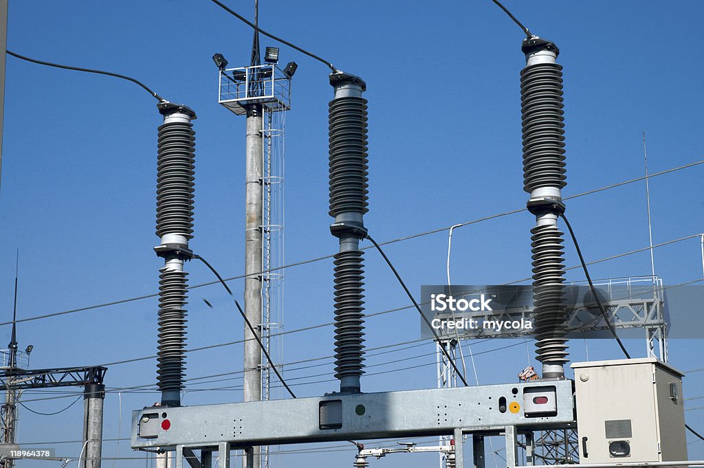高電圧 substation - アンペア数のロイヤリティフリーストックフォト