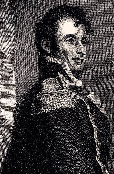 Stephen Decatur Cartoon Amerikaans Congres Gouden Medaille Illustraties en vectorbeelden - iStock