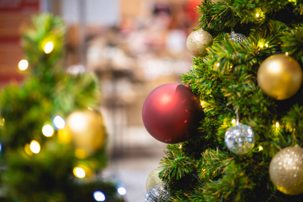 istock close up of christmas ball and pine tree 1189664286
