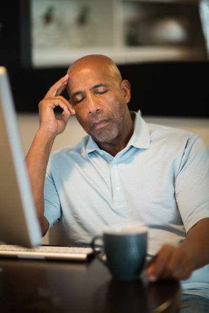 istock Mature African American man looking frustrated. 1189667601