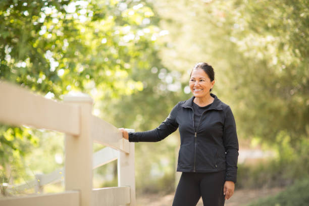 istock Portrait of a fit Asian woman exercising. 1189667708
