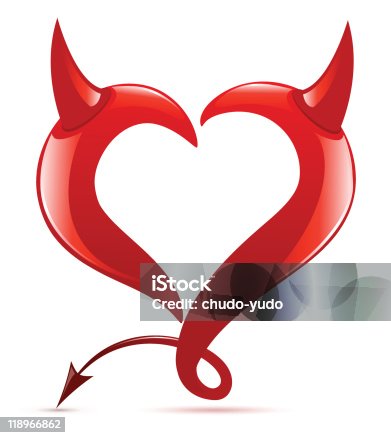 2,200+ Heart With Devil Horns Stock Photos, Pictures & Royalty ...
