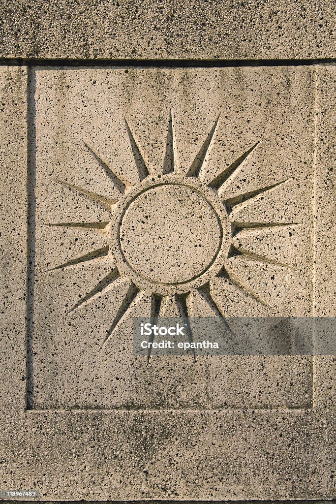 Simbolo del sole - Foto stock royalty-free di A forma di blocco