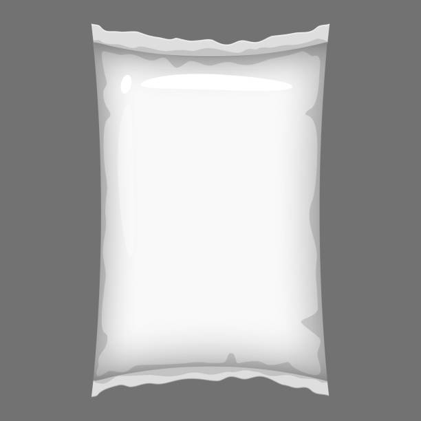 istock Plastic packaging bank empty vacuum container mockup to storage for food products. Template illustration cartoon style vector isolated 1189693994