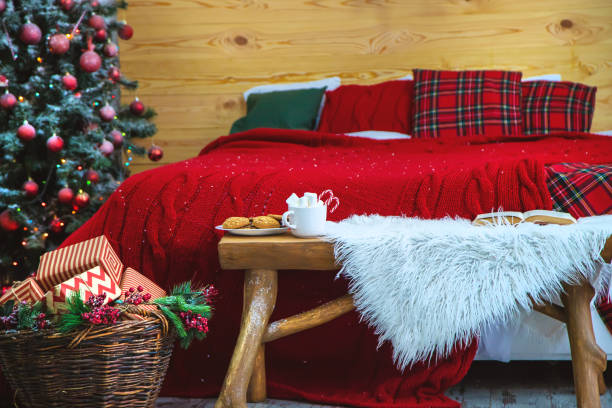 istock Christmas cocoa with marshmallows and candies. Selective focus. 1189694067