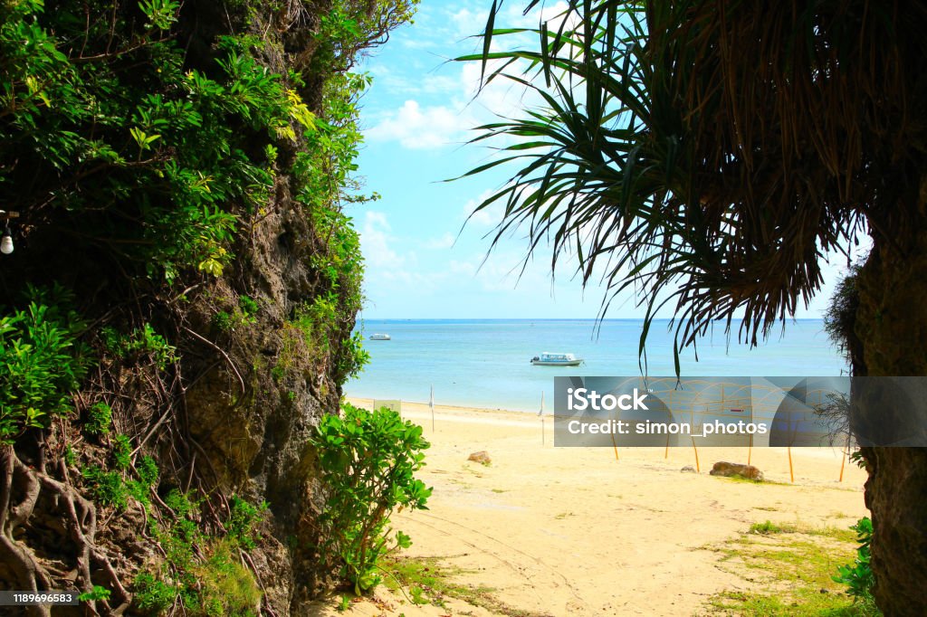 Miibaru Beach in Southern Okinawa, Japan Asia Stock Photo